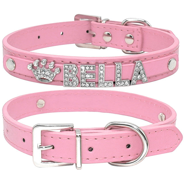 Personalized Rhinestone Cat, Puppy Collar