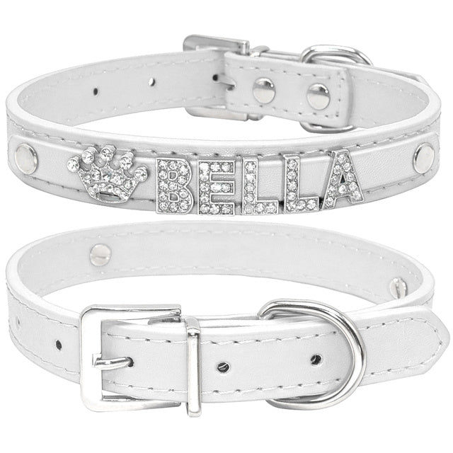 Personalized Rhinestone Cat, Puppy Collar