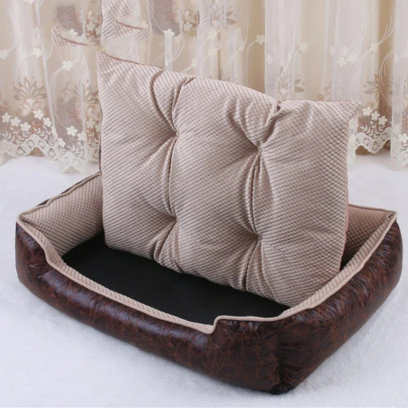 Opulent Leather Dog Bed