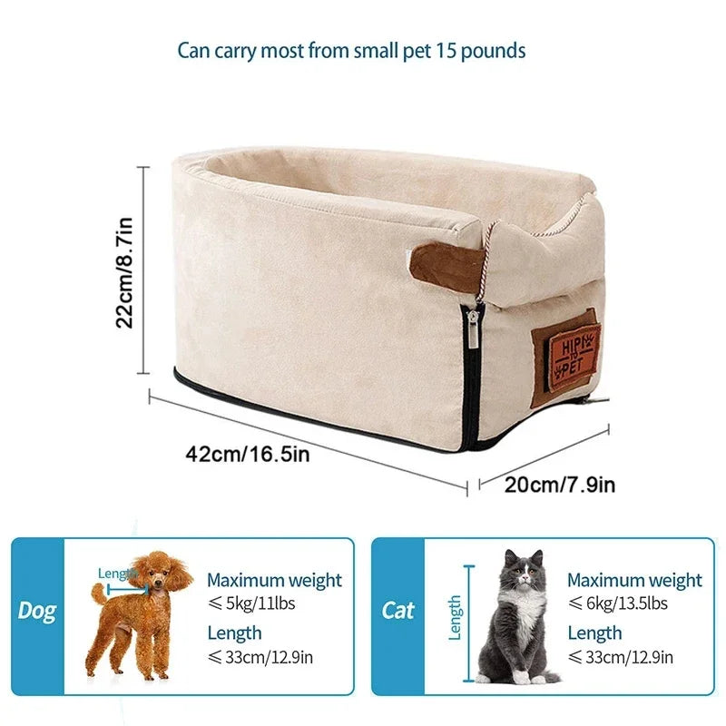 Portable Puppy Car Seat | Travel Carrier for Small Pets