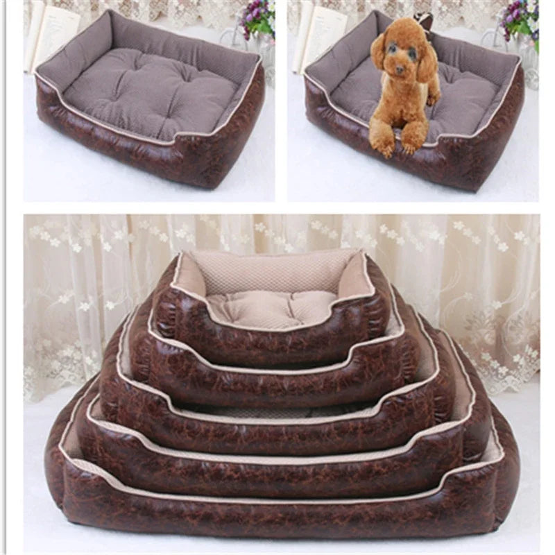 Opulent Leather Dog Bed