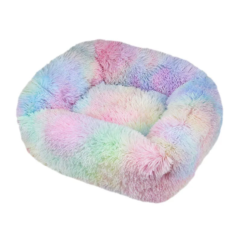 Luxury Plush Dog Bed: Calming Washable Mat