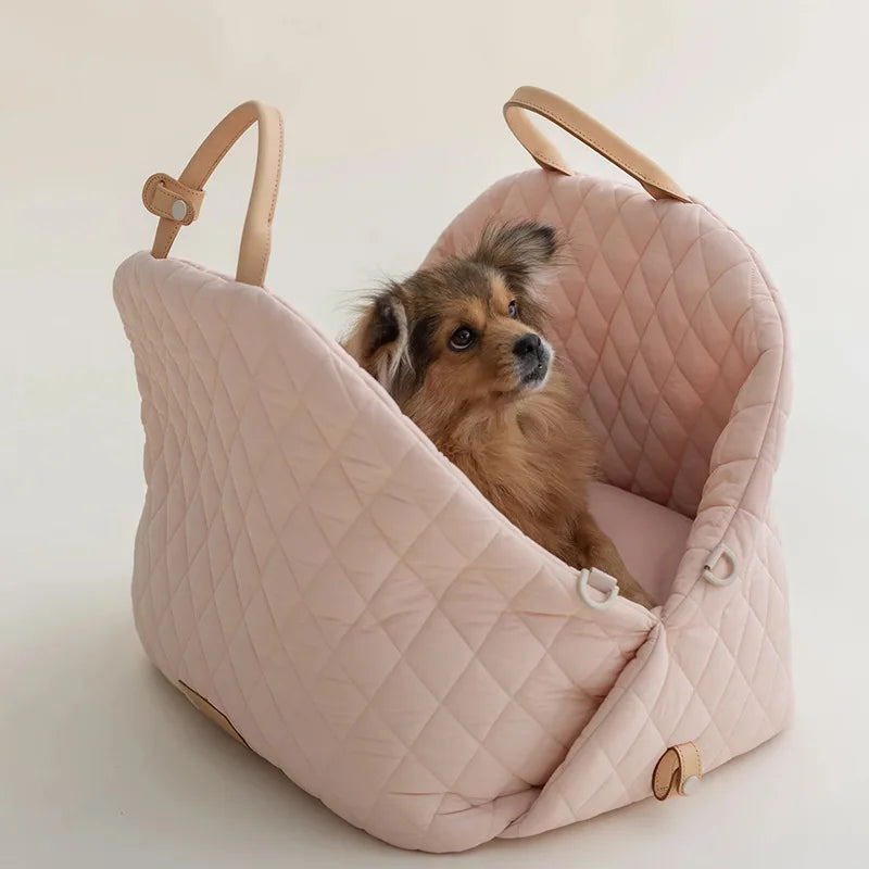 Luxury Portable Dog Harness Handbag