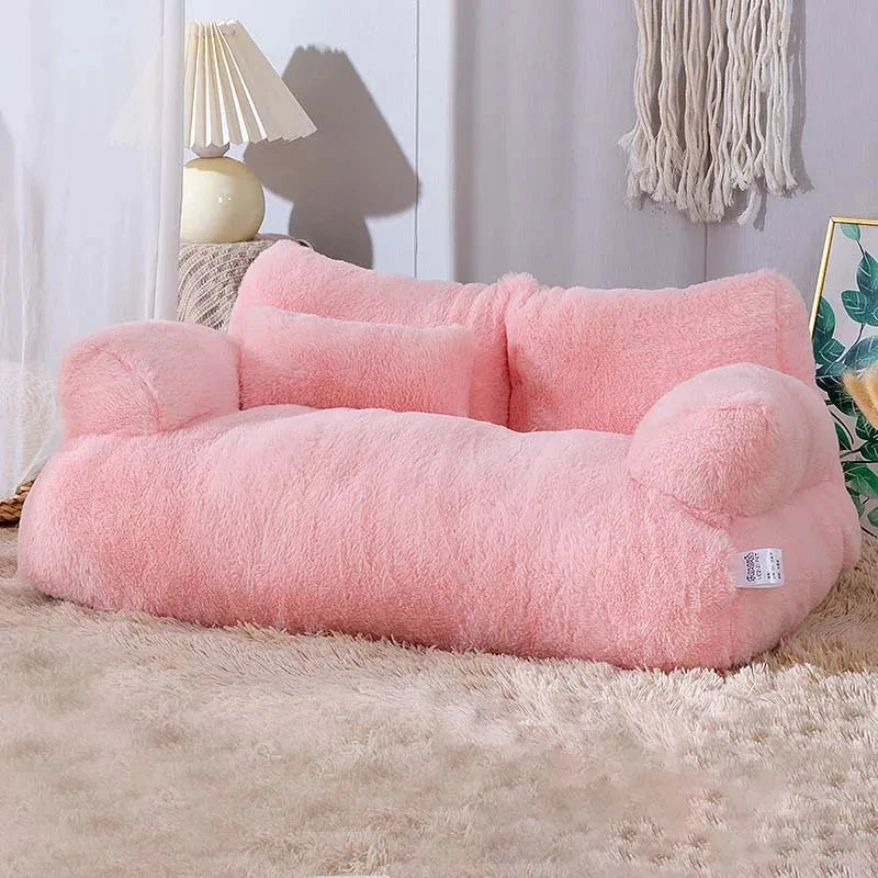 Luxury Plush Cat Bed Sofa