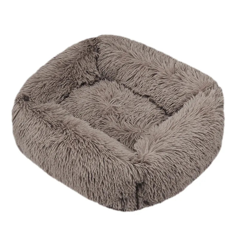 Luxury Plush Dog Bed: Calming Washable Mat