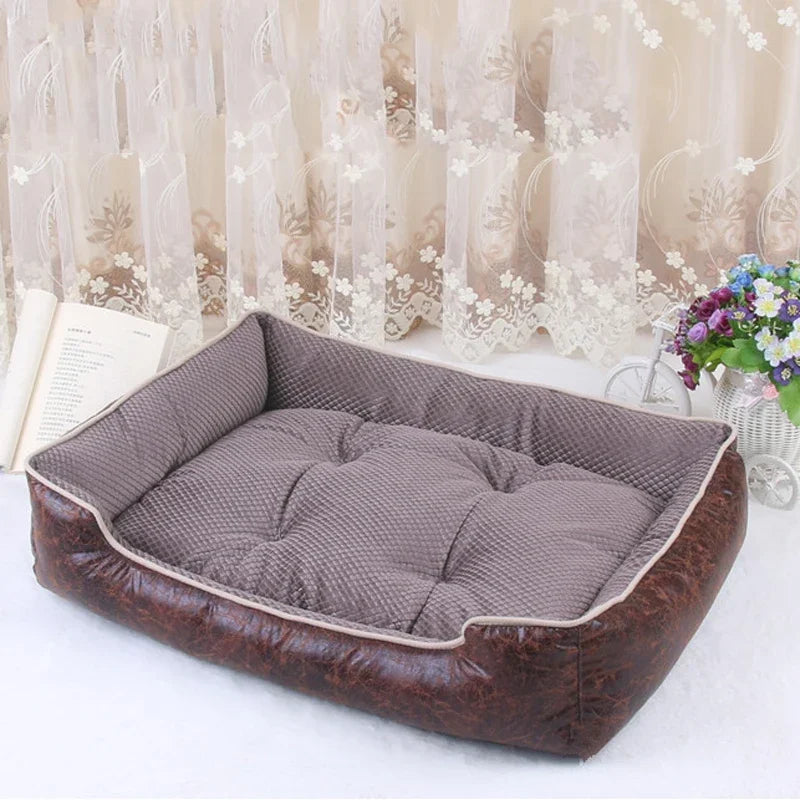 Opulent Leather Dog Bed