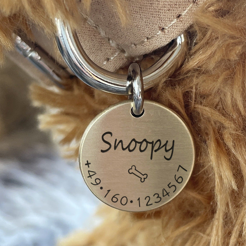 Pet Loss Prevention Tag For Going Out